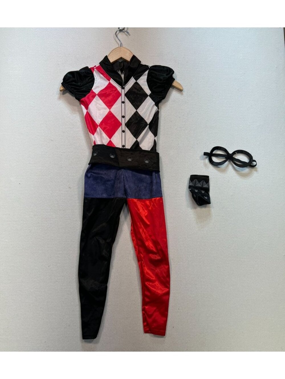 DC Super Hero Girls Harley Quinn Halloween Child Costume Set Small Multicolor